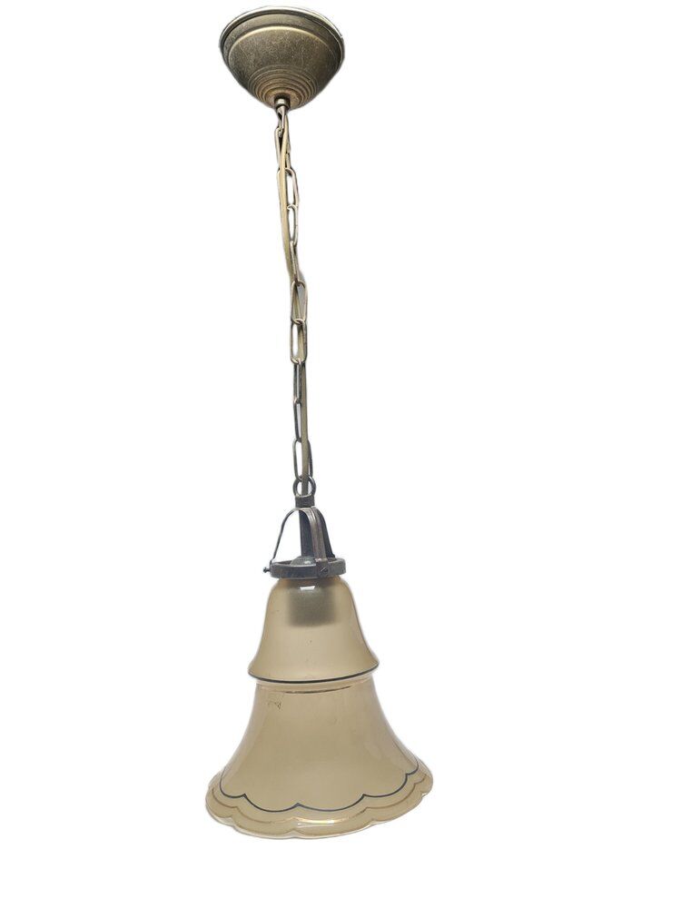 Art Deco pendant lamp, Belgium, 1950s