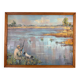 Tableau scène de chasse suzette mezie