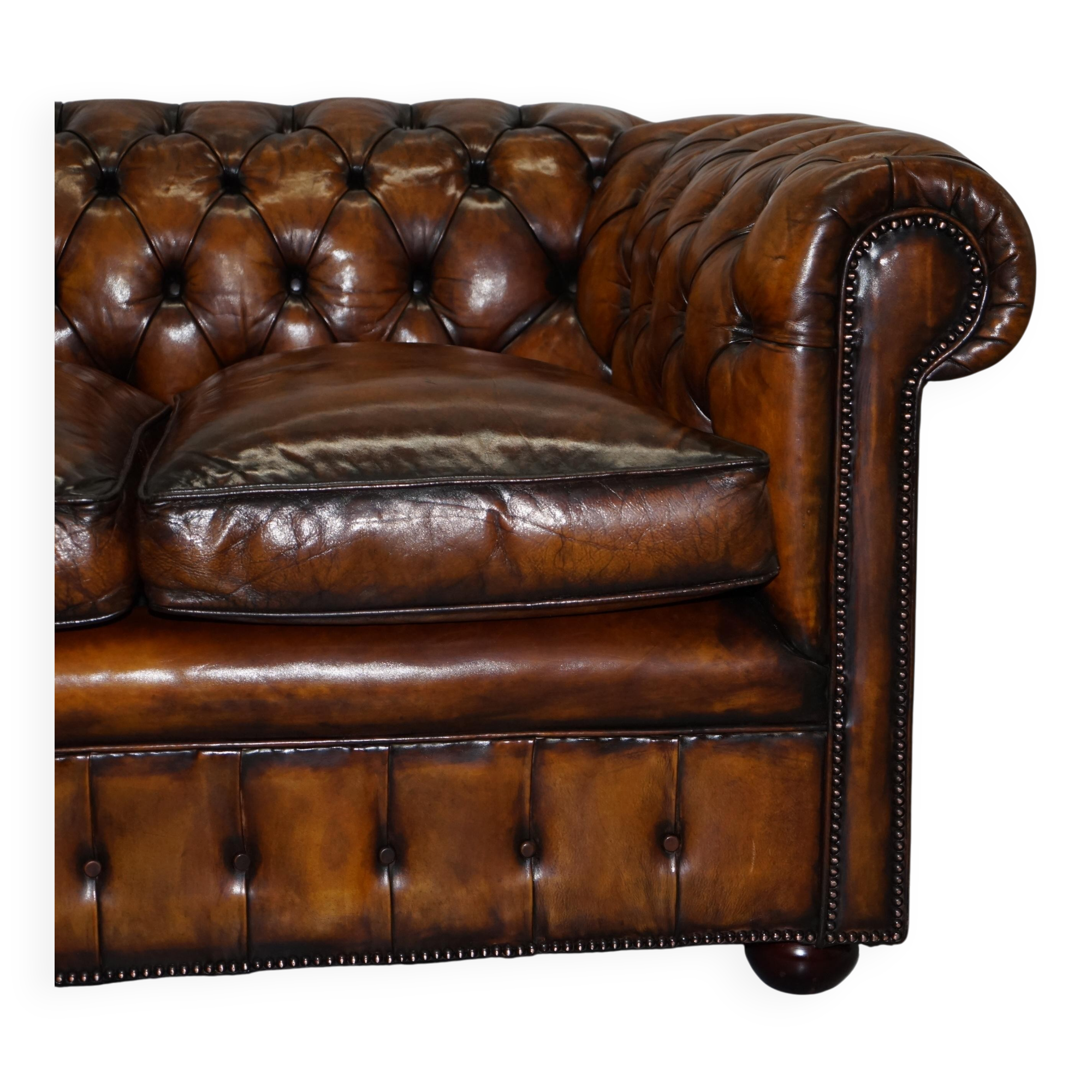 Chesterfield Club Whisky 1930 canapé hand-restored