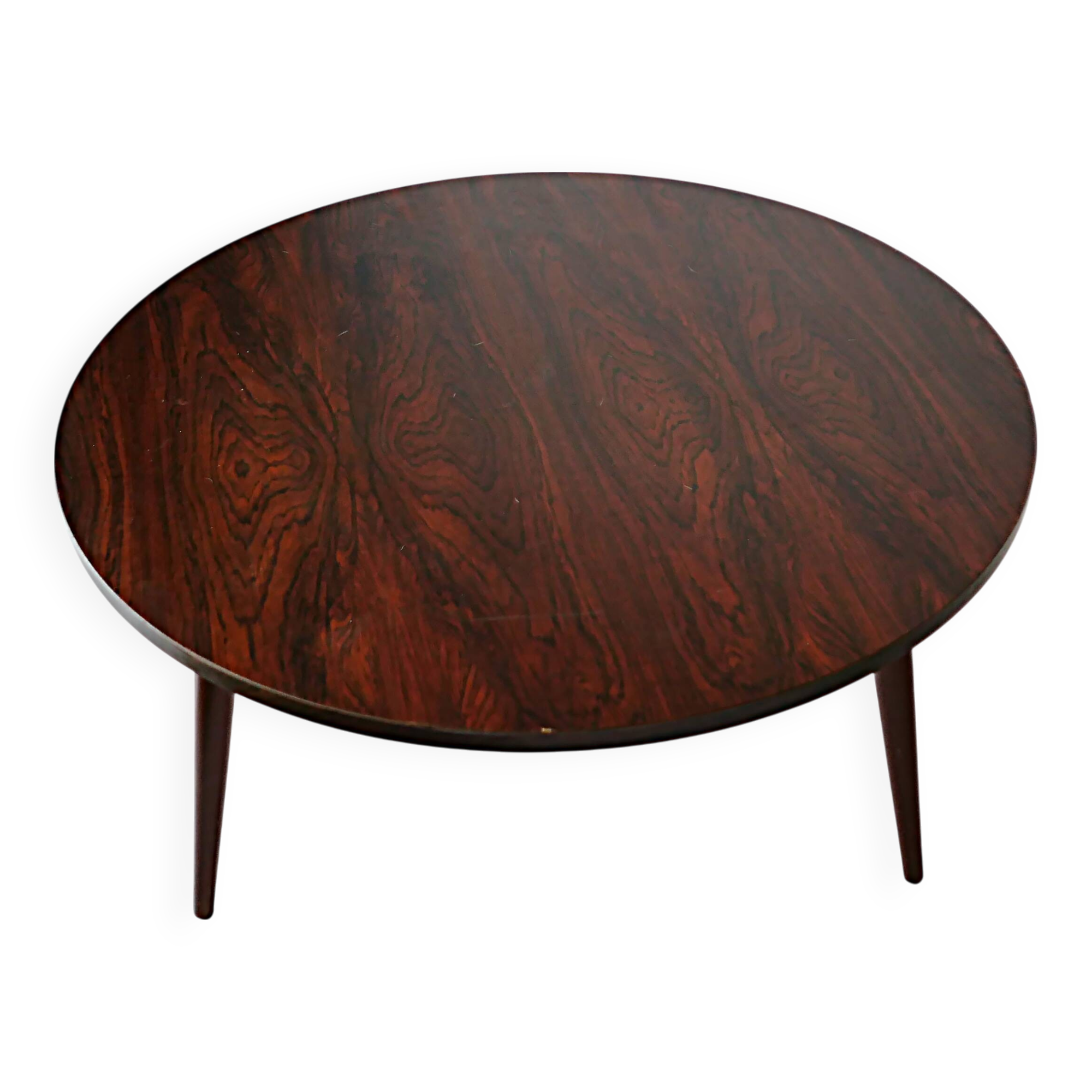 vintage coffee table design 1960 in rosewood wood 60s 70s