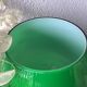 Italian vase on pedestal stem in opal glass - XXL size