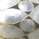 Vintage 1970s shell pendant lamp ceiling light lampshade