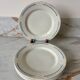 Set of 5 flat plates Terre de Fer, Rivoli model, 1900