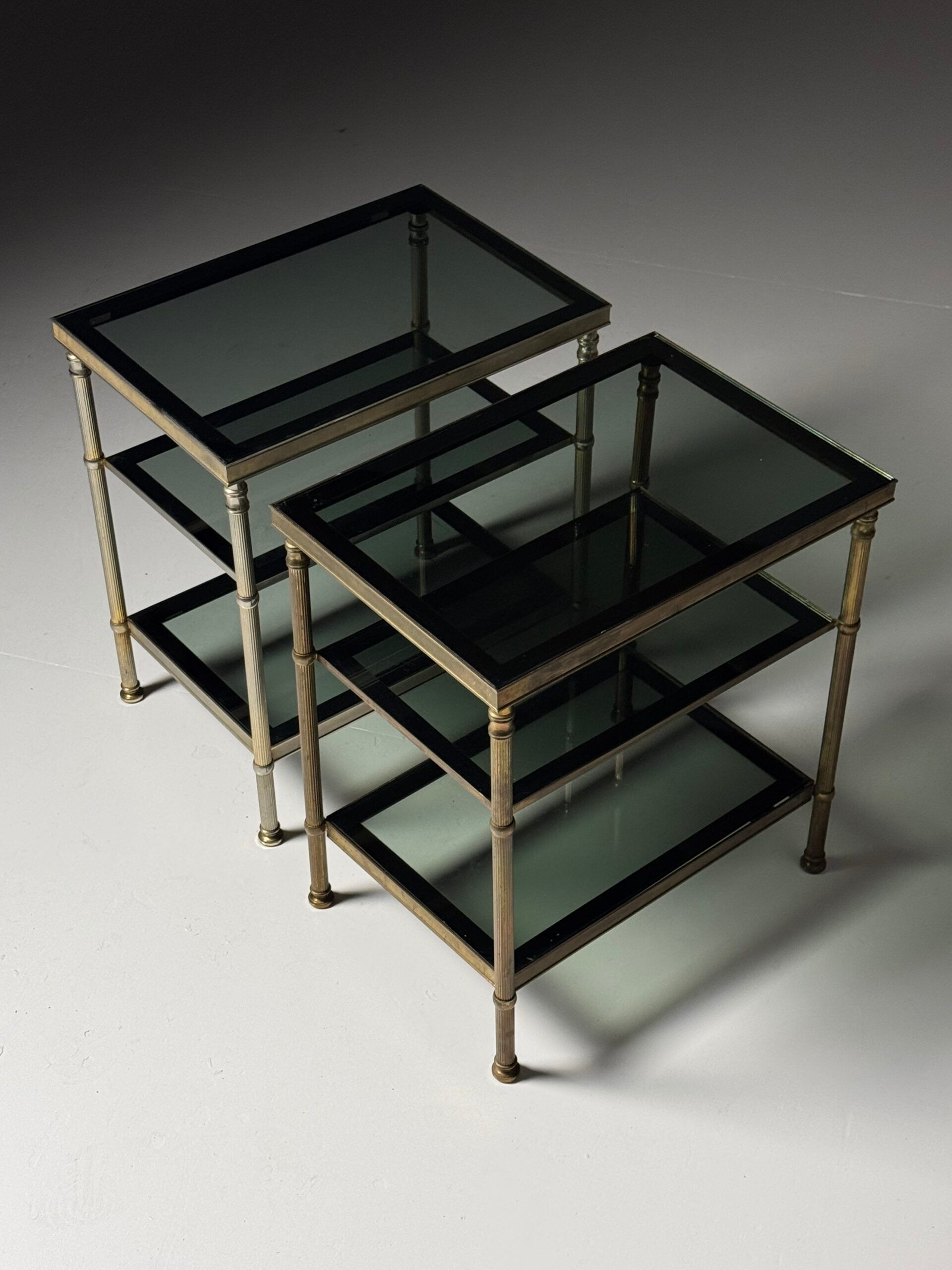 Metal side tables 1960s-70s