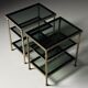 Metal side tables 1960s-70s