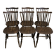 Set of 6 wooden chairs – bistro style - western / vintage