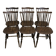 Set of 6 wooden chairs – bistro style - western / vintage