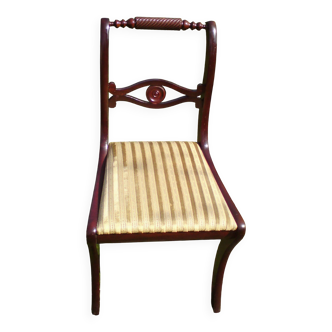 Chaise acajou style anglais