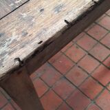 Farm table and pair of benches