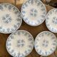 Bucolic blue “flowery” porcelain dinner plates
