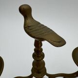 Paire de chandeliers 2 feux en bronze, XIXe