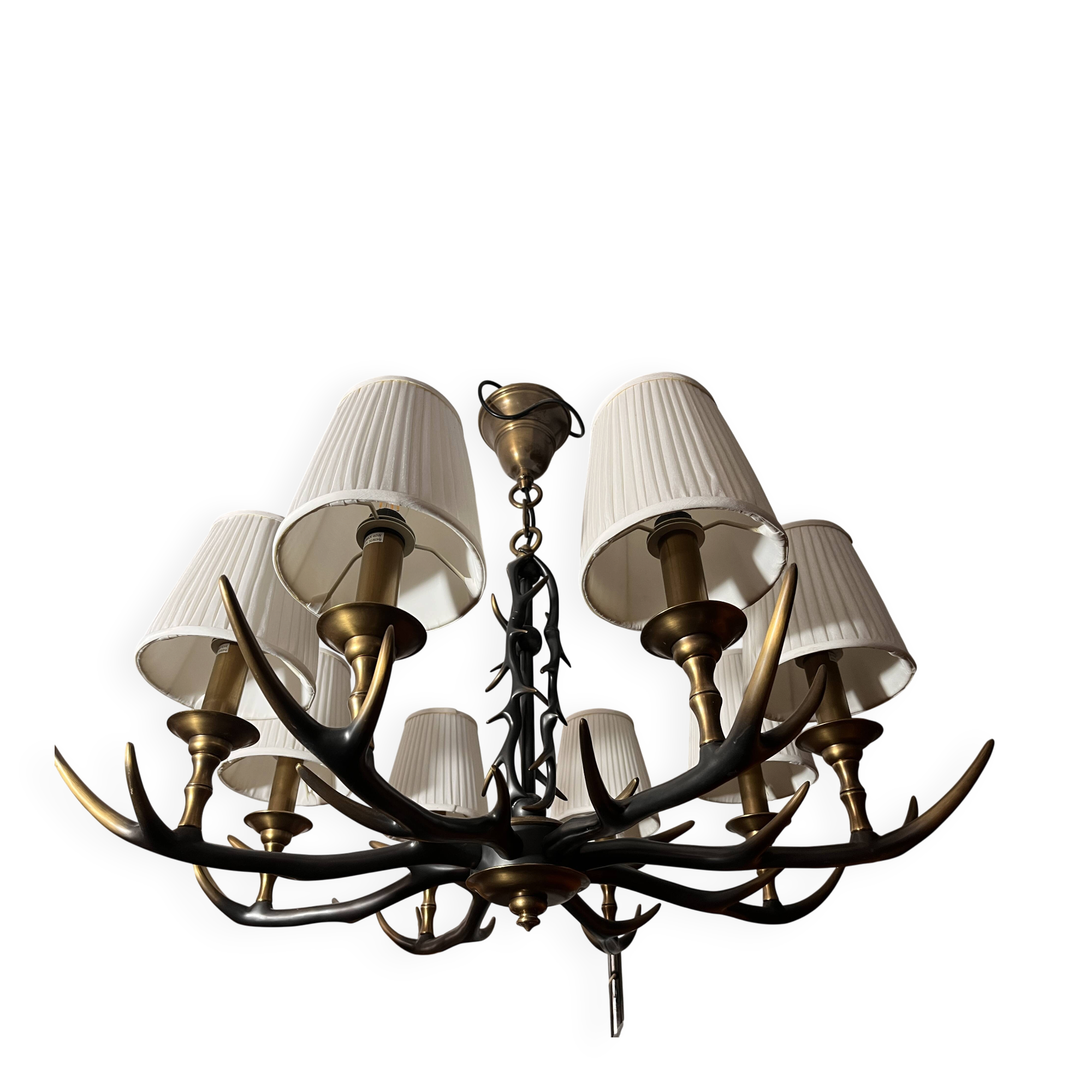 lustrous golden bronze deer antler style