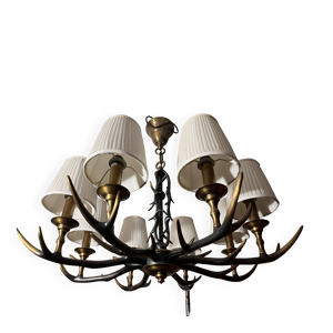 Lustre bronze doré style