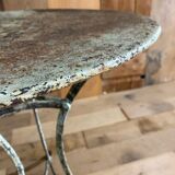 Old garden or bistro pedestal table