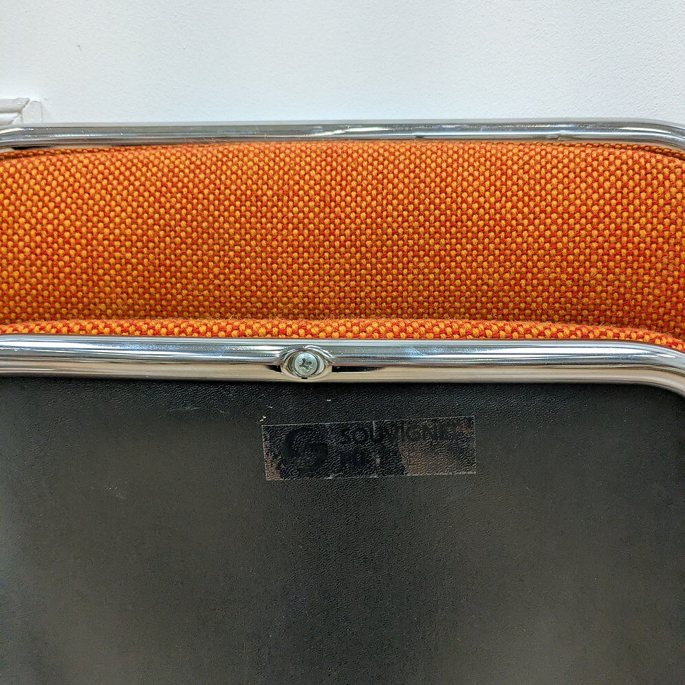 Vintage orange folding chair