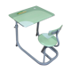 Adjustable green and grey school desk