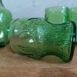 Vintage Green Glass Italian Orangeade Set