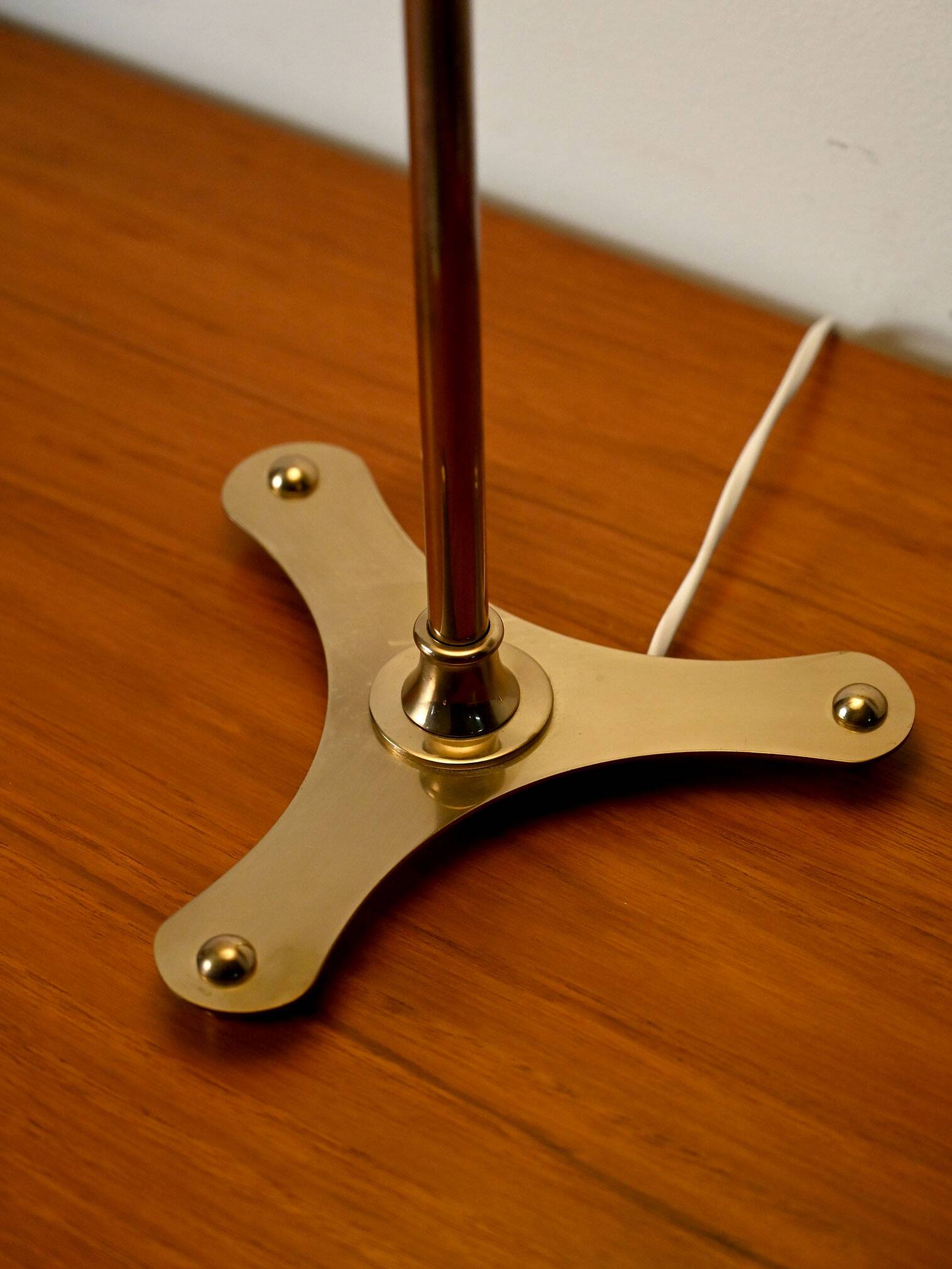 Brass table lamp by Josef Frank, original shade