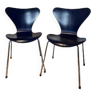 2 Chaises Arne Jacobsen 3107 / Fritz Hansen