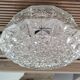Vintage clear glass flush mount lamp