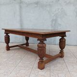 Renaissance style oak table