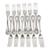 Twelve large table forks Christofle Marly, silver-plated metal.