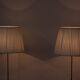 Pair of brass floor lamps by ASEA Belysning, Sweden, 1950s