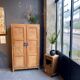 Art Deco solid wood wardrobe