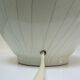 vintage soft light green cracked ceramic lamp foot