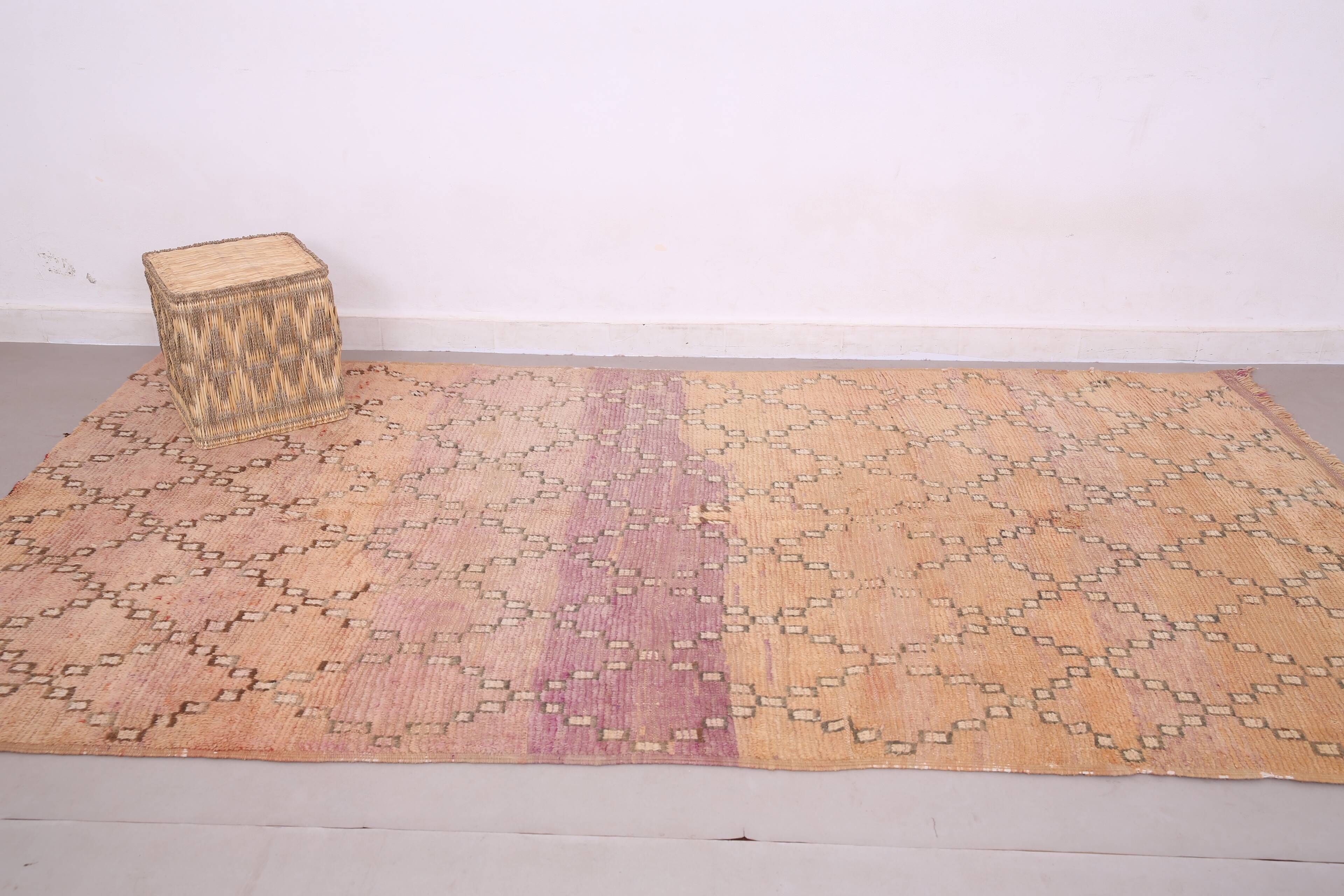 Peach Vintage Moroccan rug 164 x 308 cm - Berber Wool Rug - Handmade Rug