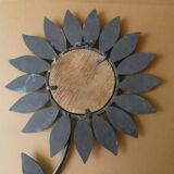 Metal flower mirror Chaty Vallauris, H 49.5 cm