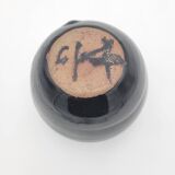 Glazed ceramic ball vase