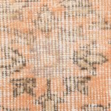 Tapis de couloir turc vintage à motif floral