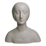 Buste d’après Laurana style renaissance, dit d’Aragon, plâtre patiné, 33 cm