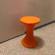 Vintage orange Tam Tam stool – Original stamp – 1970s