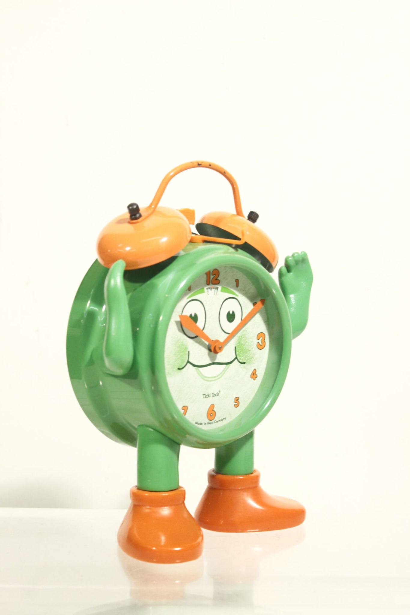 Vintage Ticki Tack mechanical alarm clock by Jerger, Germany 1960s