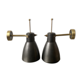 Lot 2 old industrial wall lamps