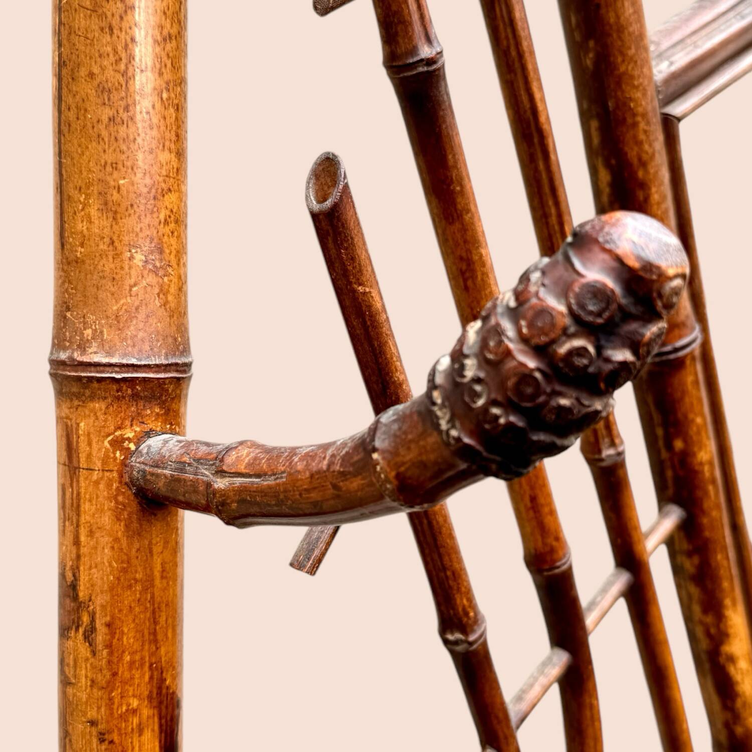 1900 bamboo coat rack