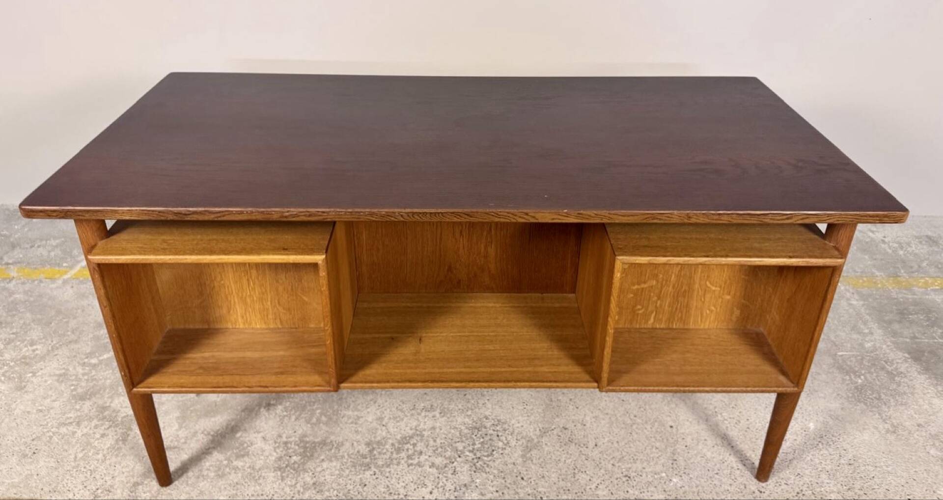 Bureau scandinave de direction double face plateau flottant longueur 1