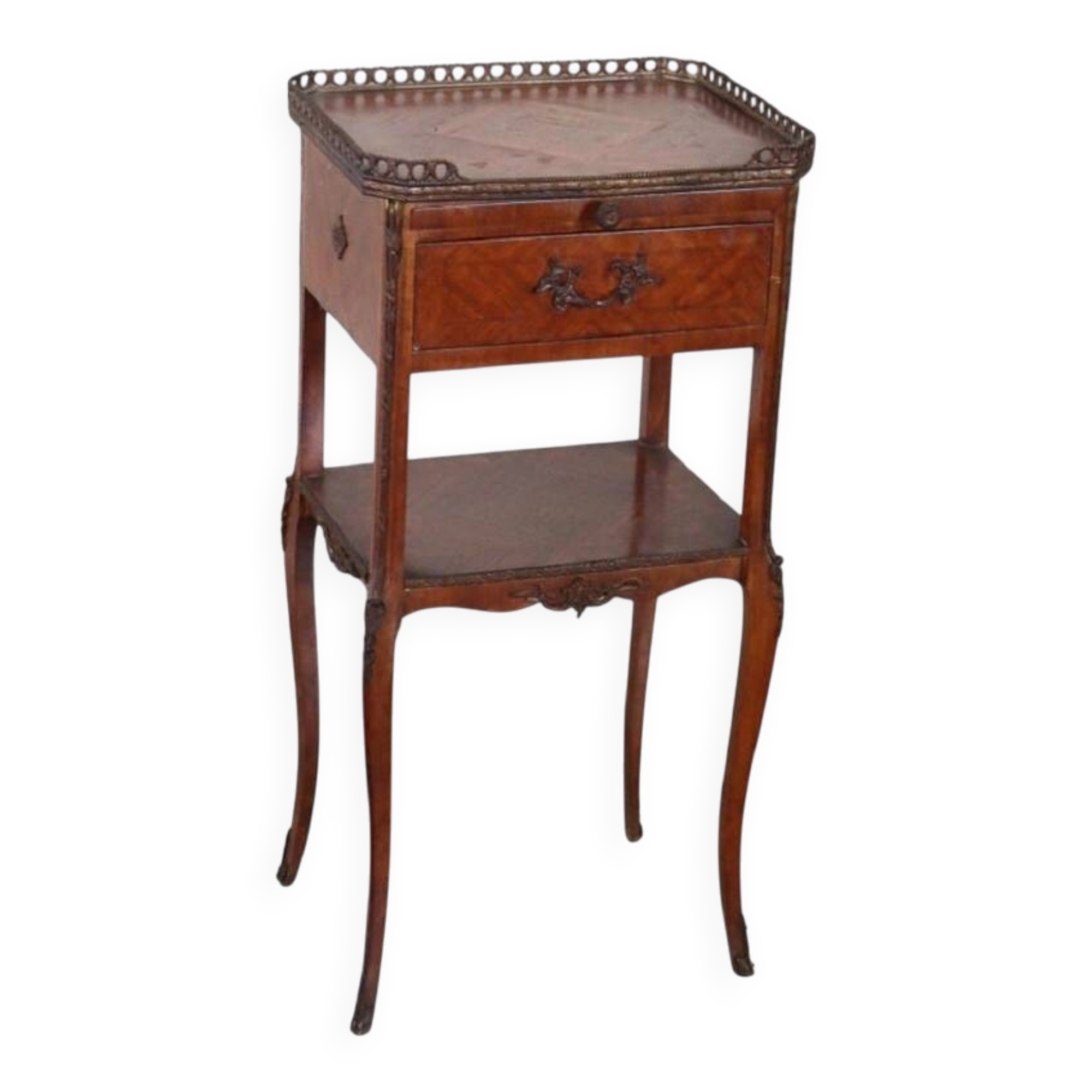 Table de nuit antique, Italie, fin du 19ème siècle