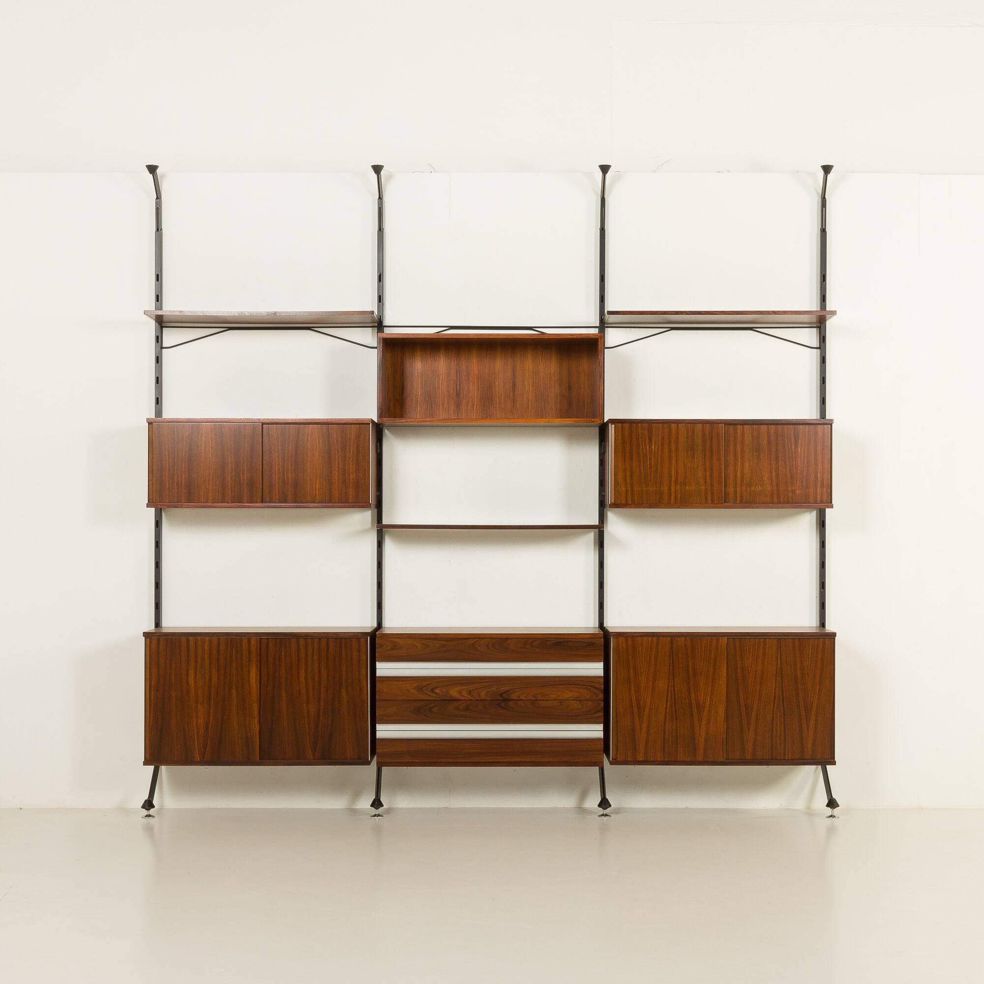 Ico Parisi rosewood wall unit for MIM, Italy 1960s