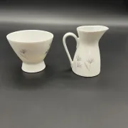 Pot à lait et sucrier – Design Raymond Loewy - Rosenthal Form 2000 Blütenspiel