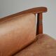 Art Deco armchair in solid oak and leather by Frits Schuitema