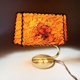 1930s Brass & Parchment Table Lamp