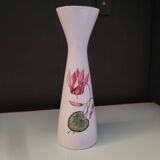 Vase en porcelaine Floss Bavaria, décor floral cyclamen – Allemagne, a