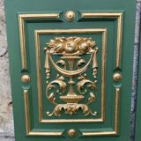 Pair of carved and leaf-gilded wooden panels