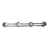 Metal wall coat rack