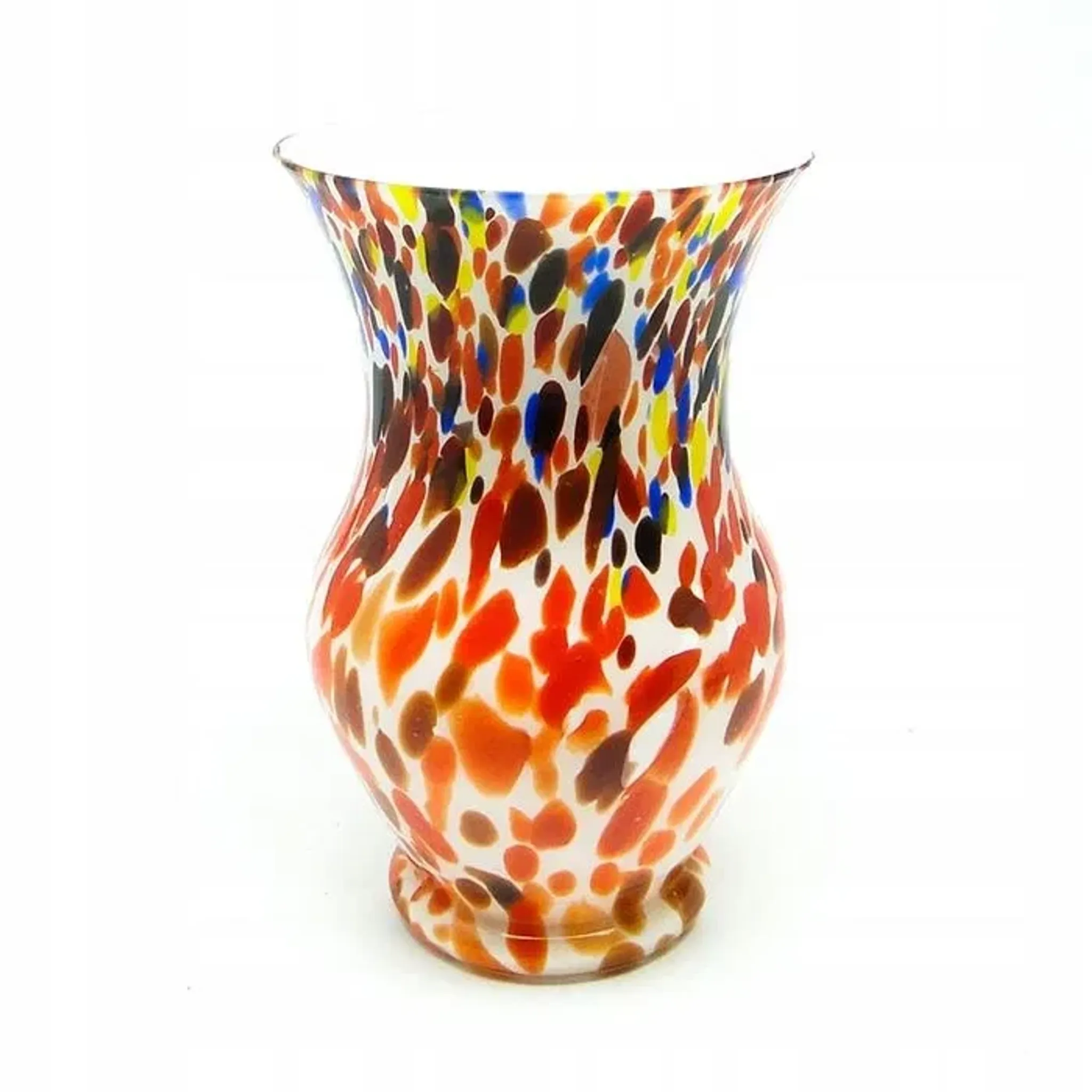 A9p kralik - art deco spatterglass vase 1930