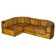 Vintage leather modular corner sofa De Sede DS-11