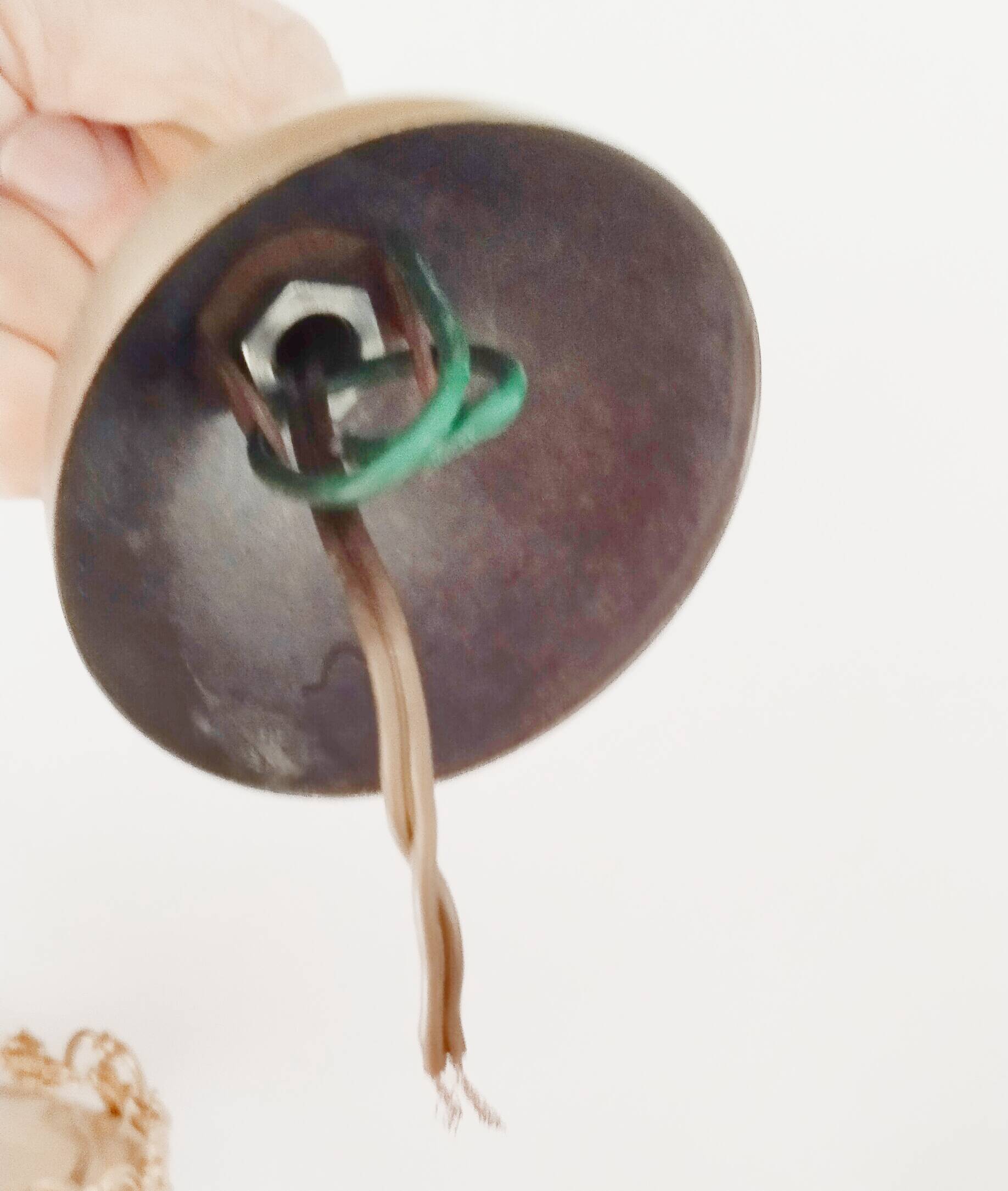 Brass and glass lantern pendant light, gold